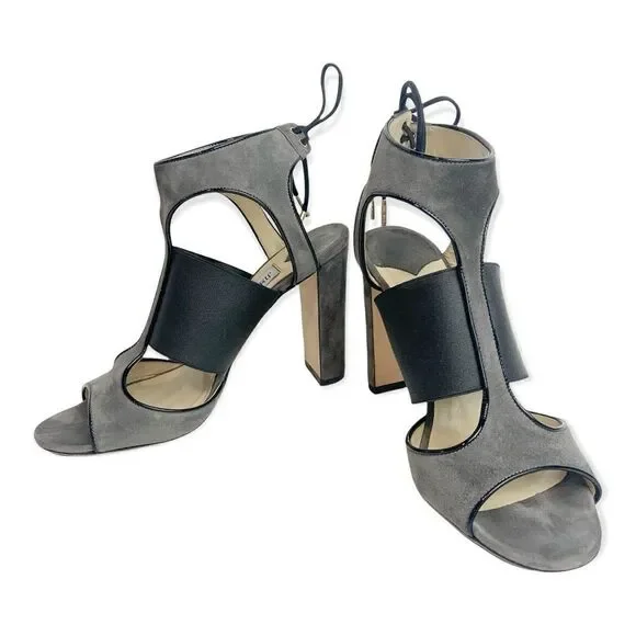 Jimmy Choo Suede T Strap Heel - Picture 3 of 13